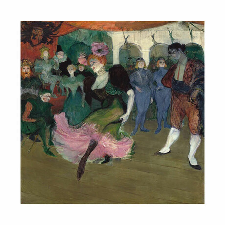 Marcelle Lender Dancing the Bolero in Chilperic (1895-1896) (15"H x 18"W x 2"D)