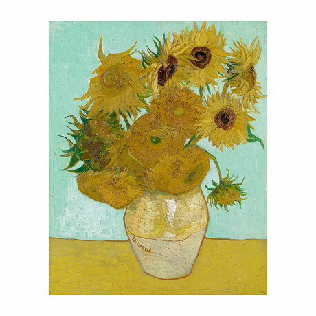 Sunflowers by Vincent Van Gogh (15"H x 18"W x 2"D)
