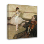 The Dance Lesson (ca. 1879) by Edgar Degas (15"H x 18"W x 2"D)