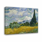 Wheat Field with Cypresses (1889) by Vincent Van Gogh (15"H x 18"W x 2"D)