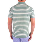 Airotec® Performance Jersey Sailor Stripe Polo // Chinois Green (M)