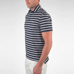 Airotec® Performance Jersey Sailor Stripe Polo // Navy Blazer (2XL)
