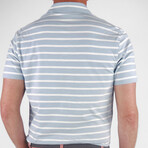 Airotec® Performance Jersey Sailor Stripe Polo // Blue Fog (XL)