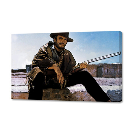 Clint Eastwood // The Man With No Name (12"H x 8"W x 0.75"D)