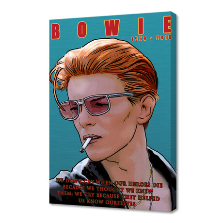 Bowie// Memento mori (8"H x 12"W x 0.75"D)