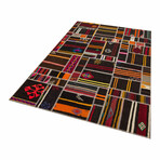 Patchwork Hand Woven Anatolian Kilim Rug // Multicolor // 5.5' x 7.8'