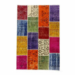 Patchwork Hand Woven Rug // Multicolor // 4' x 6'