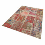 Patchwork Hand Woven Rug IV // Multicolor // 5.5' x 7.8'