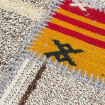 Patchwork Hand Woven Rug // Gray // 5.5' x 7.8'