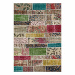 Patchwork Hand Woven Rug I // Multicolor // 4' x 6'