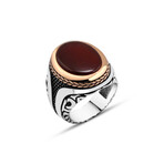 Sterling Silver + Agate Stone Ring (11)