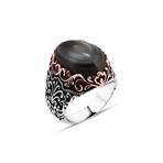 Sterling Silver + Onyx Stone Ring (9)