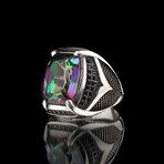Mystic Topaz Ring // Purple + Silver (5.5)