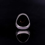 Chic Smoky Quartz Ring // Brown + Silver (6.5)