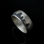 Forest Wedding Band // Silver (8)