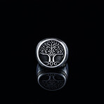 Tree of Life Signet Ring // Silver (6.5)