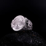 Egyptian Coin Ring // Silver (5)