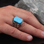 Turquoise Ring // Turquoise + Silver (5.5)