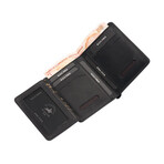 Westpolo Pimm Aged Leather Unisex Wallet // Black