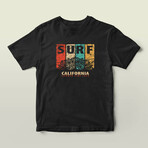Surf California Graphic Tee // Black (S)