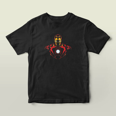Iron Man Graphic Tee // Black (S)