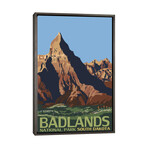 Badlands National Park (Geologic Formation) by Lantern Press (26"H x 18"W x 0.75"D)