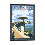 Great Smoky Mountains National Park (Clingmans Dome Observation Tower I) by Lantern Press (26"H x 18"W x 0.75"D)