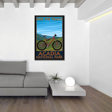 Acadia National Park (Ride The Trails) by Lantern Press (26"H x 18"W x 0.75"D)
