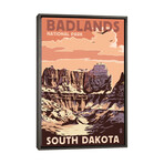 Badlands National Park (Castle Rock) by Lantern Press (26"H x 18"W x 0.75"D)
