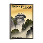 North Carolina - Chimney Rock State Park (Chimney Rock)  by Lantern Press (26"H x 18"W x 0.75"D)
