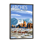 Arches National Park (Turret Arch) by Lantern Press (26"H x 18"W x 0.75"D)
