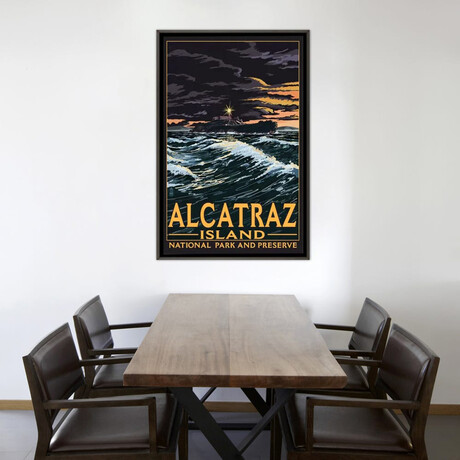 Alcatraz Island National Recreation Area by Lantern Press (26"H x 18"W x 0.75"D)