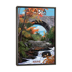 Acadia National Park (Stone Bridge) by Lantern Press (26"H x 18"W x 0.75"D)