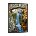 Mount Rainier National Park (Christine Falls) by Lantern Press (26"H x 18"W x 0.75"D)