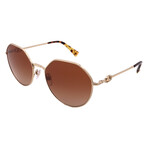 Valentino // Unisex VA2043 300313 Sunglasses // Gold + Brown