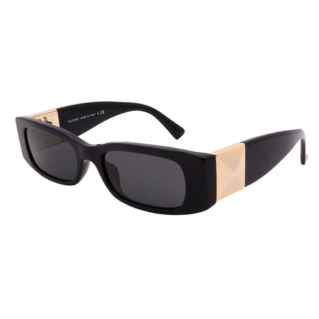 Valentino // Unisex VA4105 500187 Sunglasses // Black + Gray