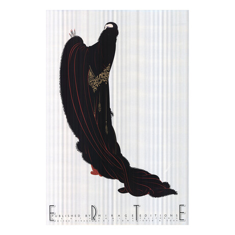 Erte // Black Empress // 1980 Offset Lithograph