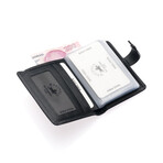 Westpolo Alex Unisex Genuine Aged Leather Multi Card Wallet // Anthracite