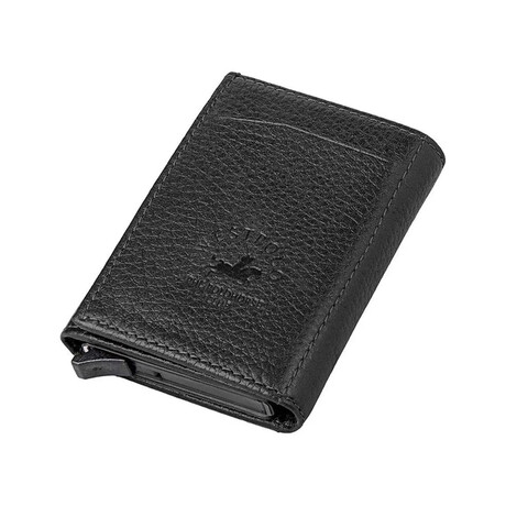 Westpolo Safari Genuine Leather Unisex Wallet // Black