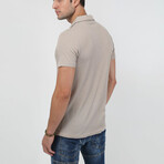 Apas Collar Short Sleeve Shirt // Cream (L)