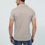 Apas Collar Short Sleeve Shirt // Cream (M)