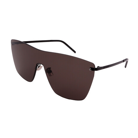 Saint Laurent // Unisex SL 463 MASK -002 Sunglasses // Black + Black