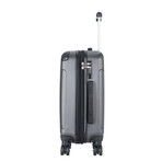 20" Intely Hardside Spinner Carry-On // USB + Micro USB Cables (Black)