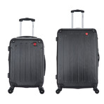 Intely Hardside Luggage Set // 20" + 28" // USB Charging + Integrated Weight Scale (Black)
