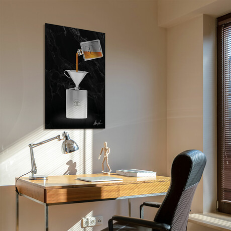 Coco Lavish Libations // Frameless Free Floating Tempered Glass Panel Graphic Wall Art