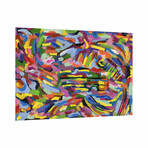 Rules of the Rainbow II // Frameless Free Floating Tempered Glass Panel Graphic Wall Art