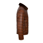 Anthony Leather Jacket // Chestnut (S)