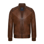Owen Leather Jacket // Chestnut (S)
