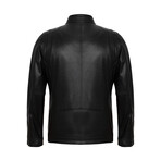 Benedict Leather Jacket // Black (3XL)