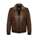 Jamison Leather Jacket // Chestnut (2XL)
